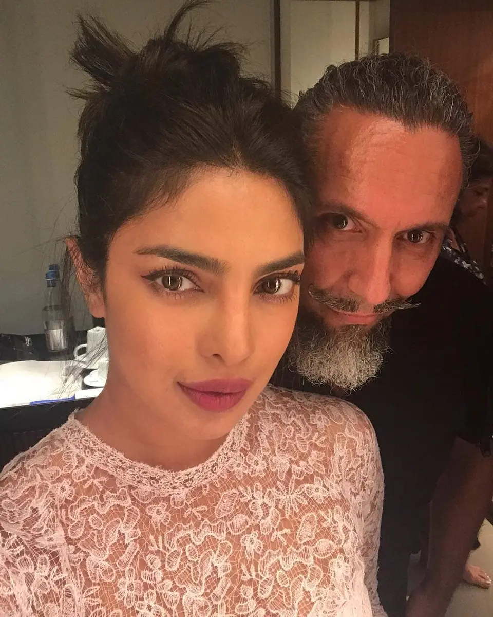Gabriel Georgiou with Priyanka Chopra Jonas. (Courtesy of Gabriel Georgiou)