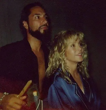 Gabriel Georgiou with Farrah Fawcett. (Courtesy of Gabriel Georgiou)