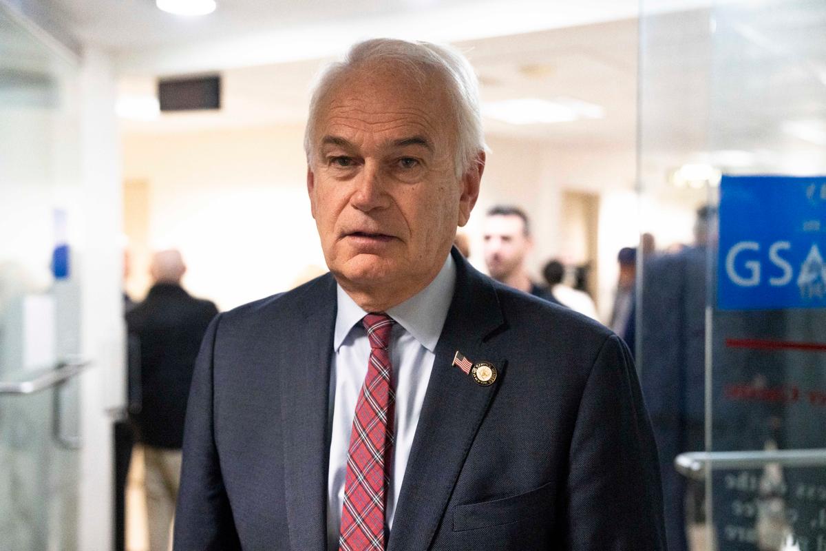 Robert Holden, Democrat member of the New York City Council from the 30th District, attends the House Judiciary Committee's "Victims of Violent Crime in Manhattan" field hearing as a witness at the Jacob K. Javits Federal Building in New York City on April 17, 2023. (Chung I Ho/The Epoch Times)