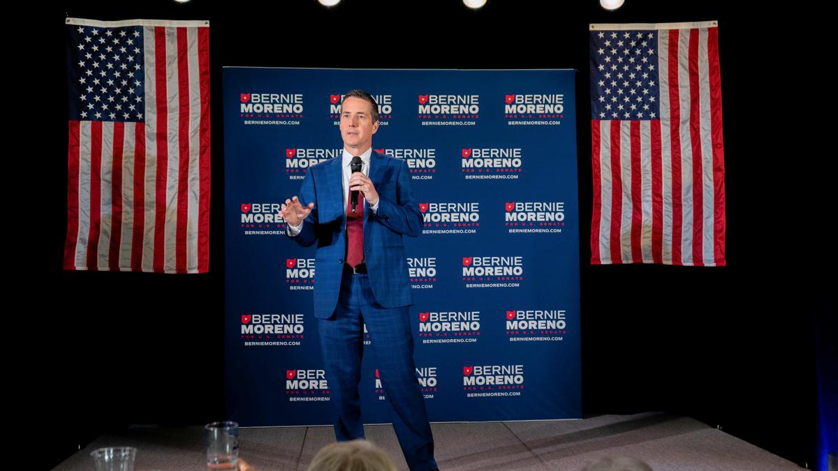 Trump Endorses ‘Political Outsider’ Bernie Moreno in Ohio Senate Race