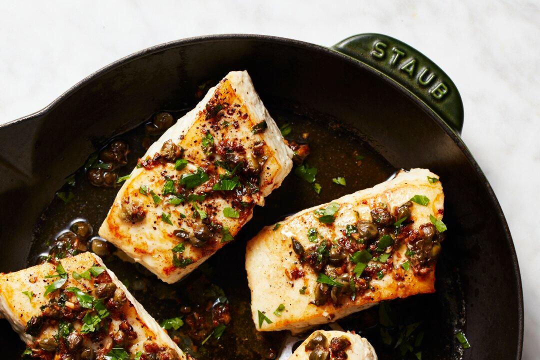 This Fancy-Tasting Halibut With Lemon Caper Sauce Comes Together in 30 Minutes