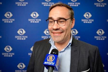 Laurent Léger, IT manager, enjoyed Shen Yun in Paris on April 26, 2023. (NTD)