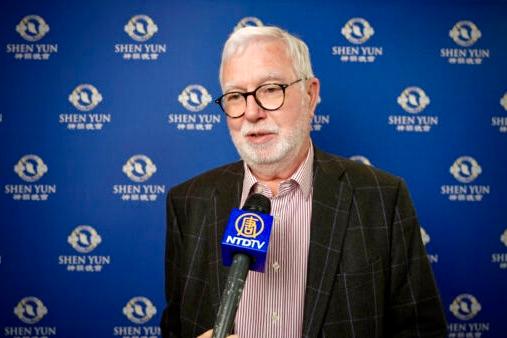 Daniel Kerguen, former surveyor, attended Shen Yun in Paris on April 26, 2023. (NTD)