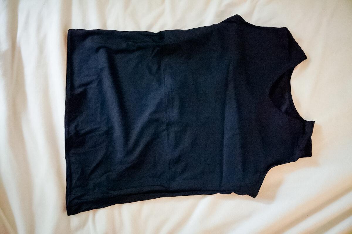 A 4XL breast binder, sent from the Queer Trans Project. (The Epoch Times)