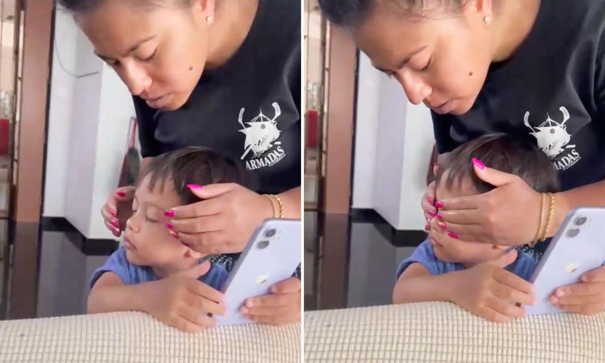 VIDEO: Parents Come Up With a Creative Trick to Get Toddler Son off the Phone and It’s a Success