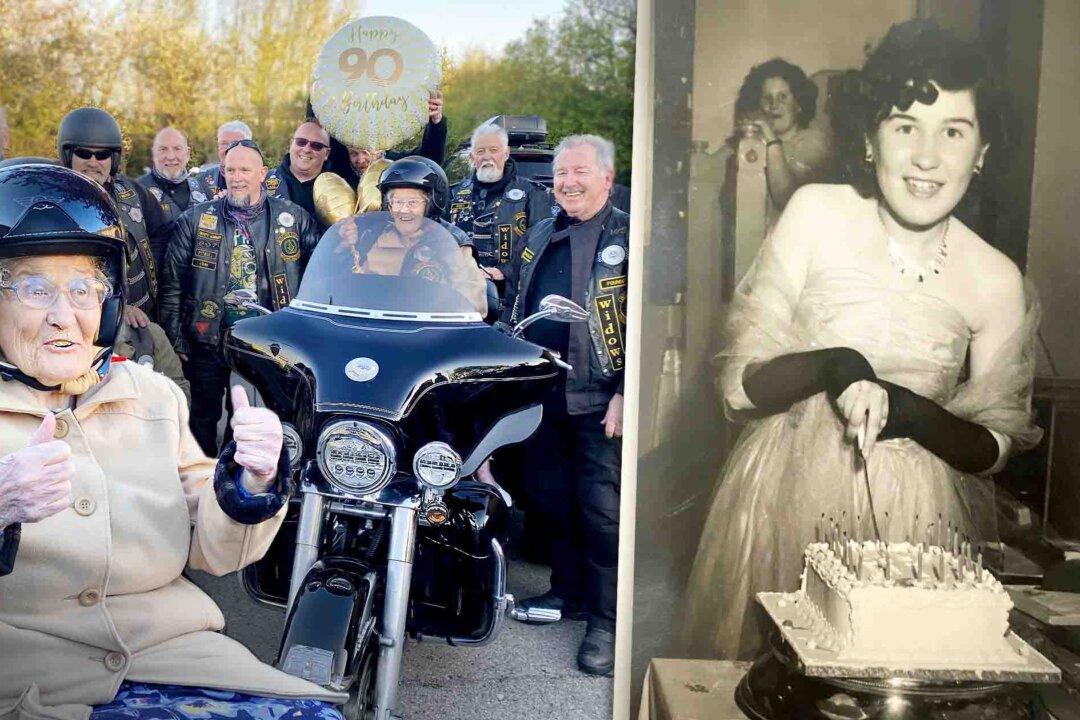 Great-Grandma Turns 90, Gets Birthday Wish to Ride a Harley Again—Thanks to Local UK Biker Gang