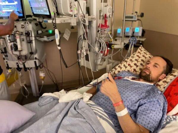 Ross Wightman at Kelowna General Hospital in July 2021. (Courtesy Ross Wightman)