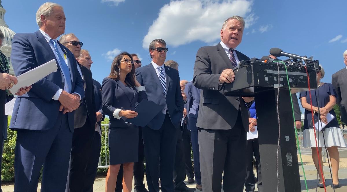 Rep. Higgins, a Former Sheriff, Physically Removes Heckling Activist From Capitol News Conference