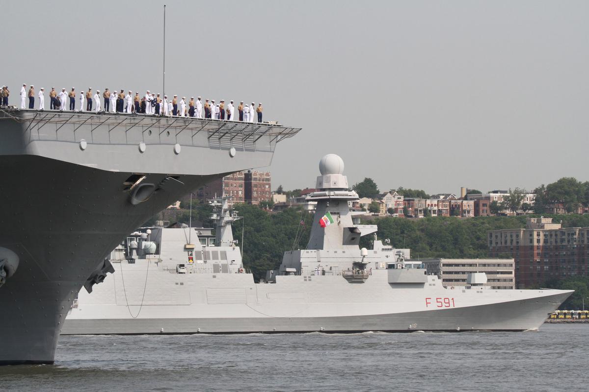 Hudson River Comes Alive as Fleet Week Naval Vessels Dock in New York