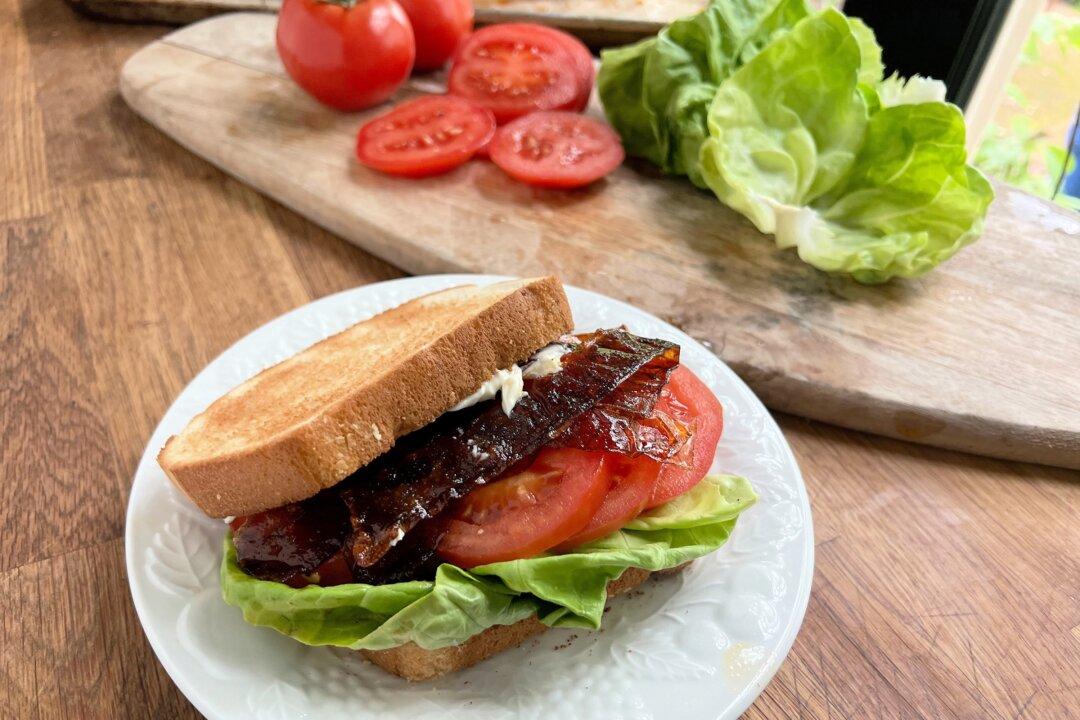 Gretchen’s Table: B in This Vegetarian BLT Is Rice Paper ‘Bacon’