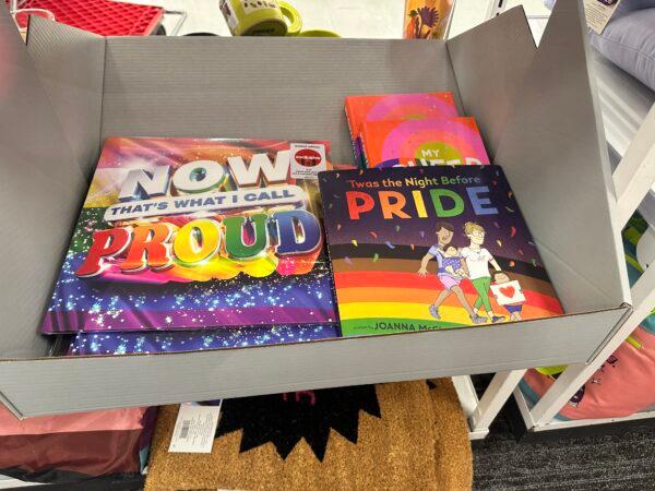 Target offers candles, photo frames and lights as part of its LGBT display in a Texas suburb on May 24, 2023. (Darlene McCormick Sanchez/The Epoch Times)