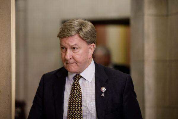Rep. Mike Rogers (R-Ala.) leaves the office of U.S. House Speaker Kevin McCarthy (R-Calif.) at the U.S. Capitol in Washington on Feb. 27, 2023. (Anna Moneymaker/Getty Images)