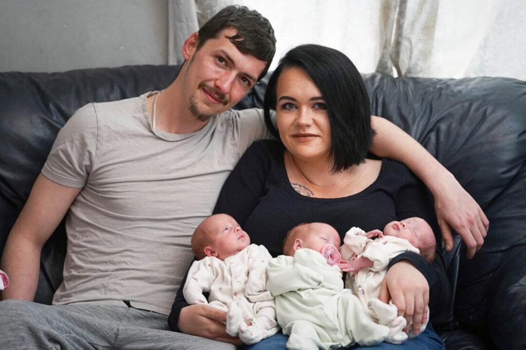 ‘It’s Absolutely Amazing’: Couple Beat ‘One in 200 Million’ Odds by Giving Birth to Identical Triplets