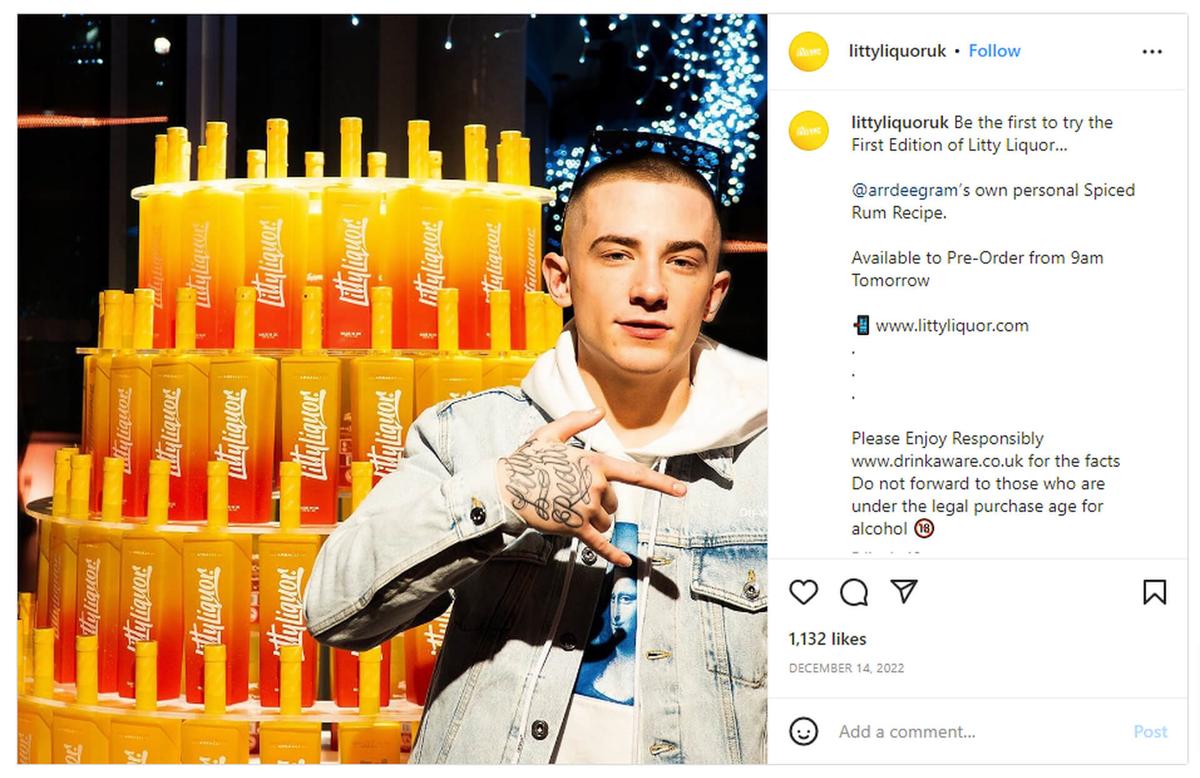 Watchdog Bans Alcohol Ads Featuring Rapper ArrDee