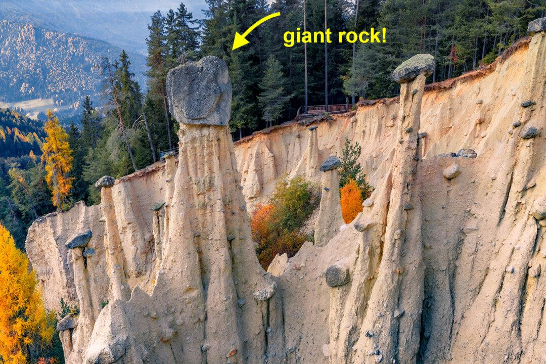 Bizarre and Beautiful: These Strange ‘Earth Pyramids’ Have Giant Rocks Balanced Atop Them