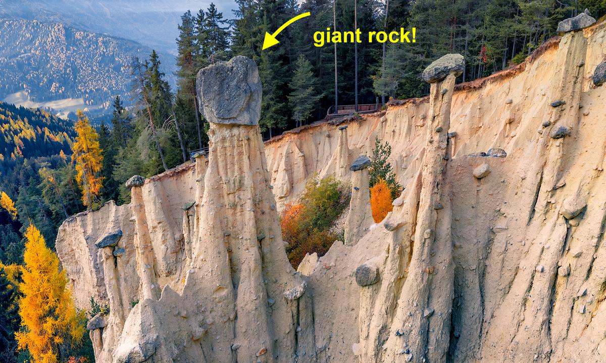 Bizarre and Beautiful: These Strange ‘Earth Pyramids’ Have Giant Rocks Balanced Atop Them