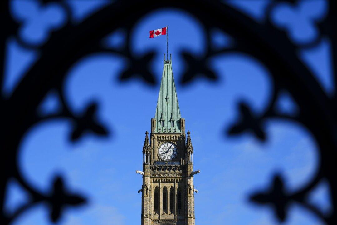 Group Marches to Chinese Military Anthem During Parliament Hill Protest