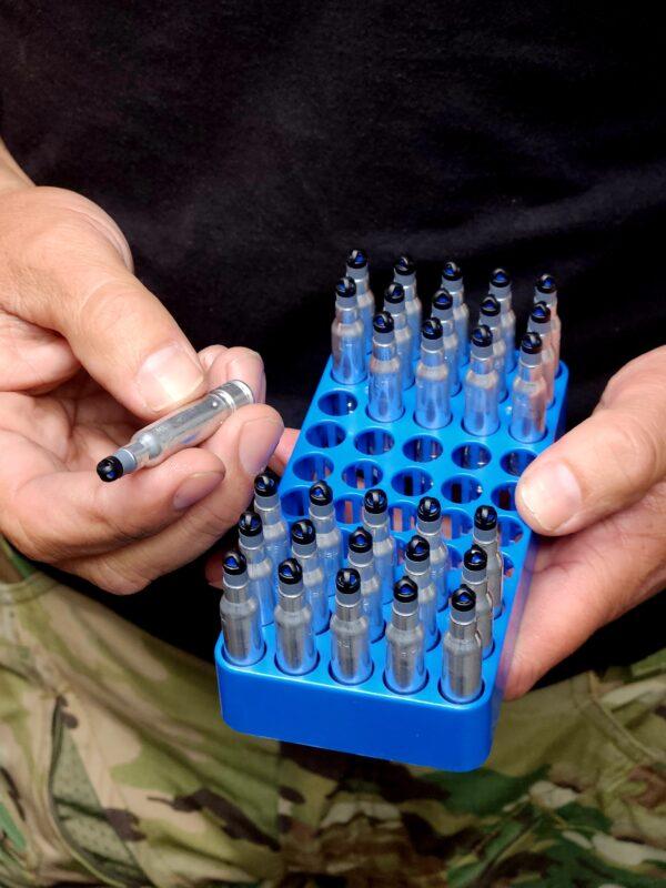 Nonlethal rounds are used during classes at Arizona Tactical Adventures in Phoenix on June 3, 2023. (Allan Stein/The Epoch Times)