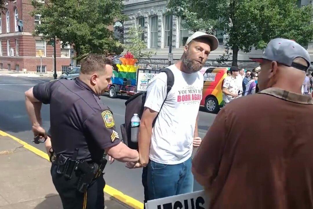 VIDEO: Christian Man Arrested While Preaching at Pennsylvania Pride Event