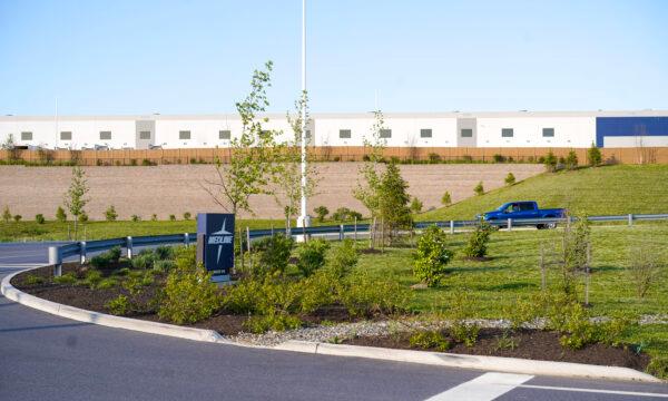 A 1.3 million-square-foot Medline warehouse in the Town of Montgomery, N.Y., on May 17, 2023. (Cara Ding/The Epoch Times)