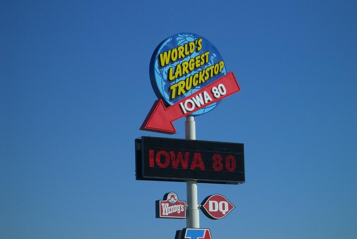 Truck Stops Help Car Trip Miles Speed By