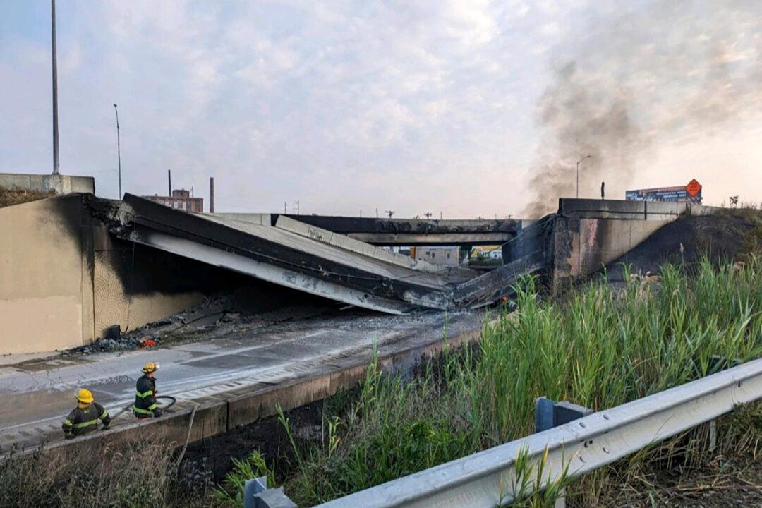 Major Interstate Collapses in Philadelphia After Tanker Truck Bursts Into Flames