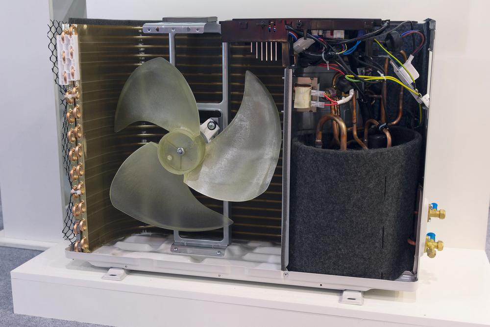Air condenser units can be vacuumed out and cleaned with a soft cloth.(DmyTo/Shutterstock)