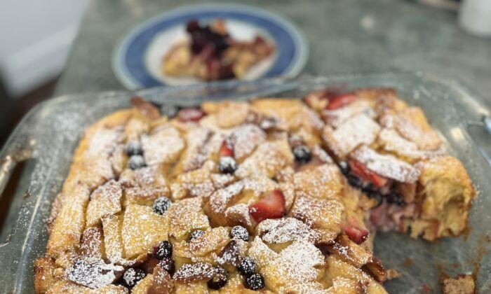 Strawberry-Blueberry Strata Makes Fourth of July Sweeter