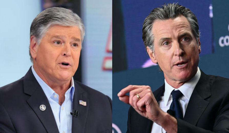 Newsom Bumps Heads With Hannity During Fox News Appearance