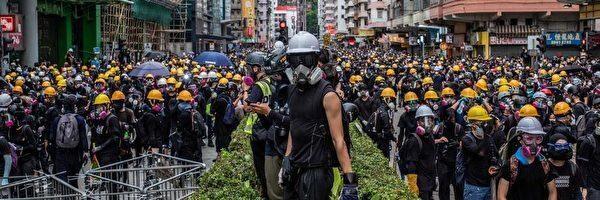 The picture shows the anti-extradition march in Hong Kong in 2019 on an unspecified date. (Courtesy of the Chen Weijie)