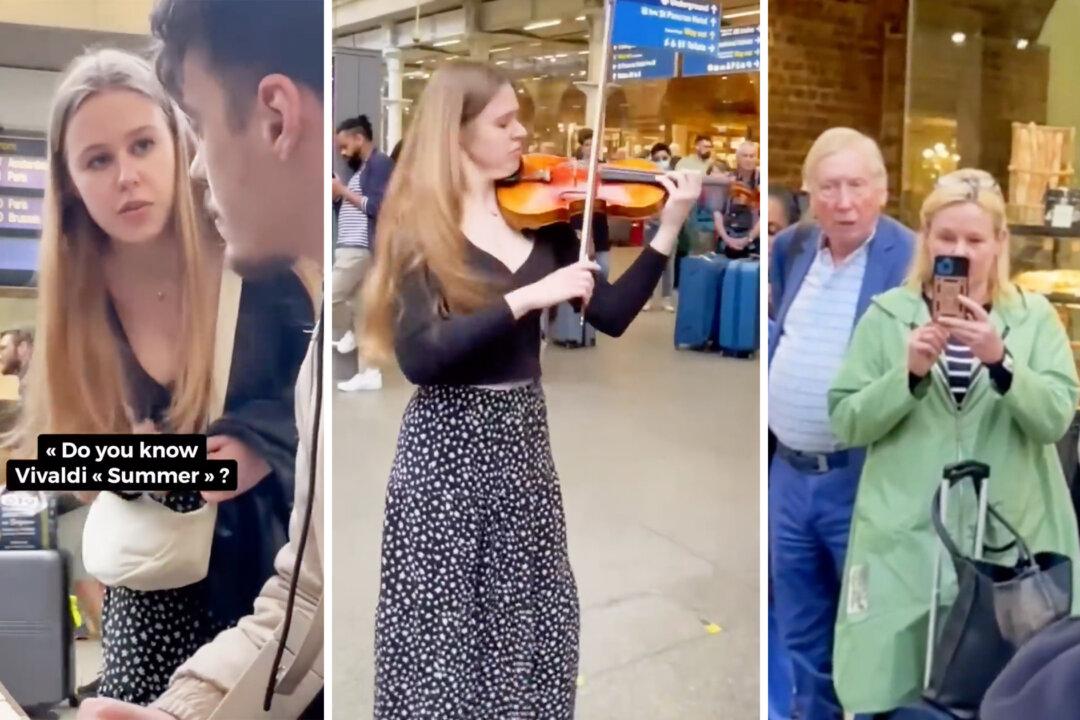 Shy Girl Asks Pianist at a Train Station If He Knows Vivaldi’s ‘Summer,’ Then Reveals Her Talent