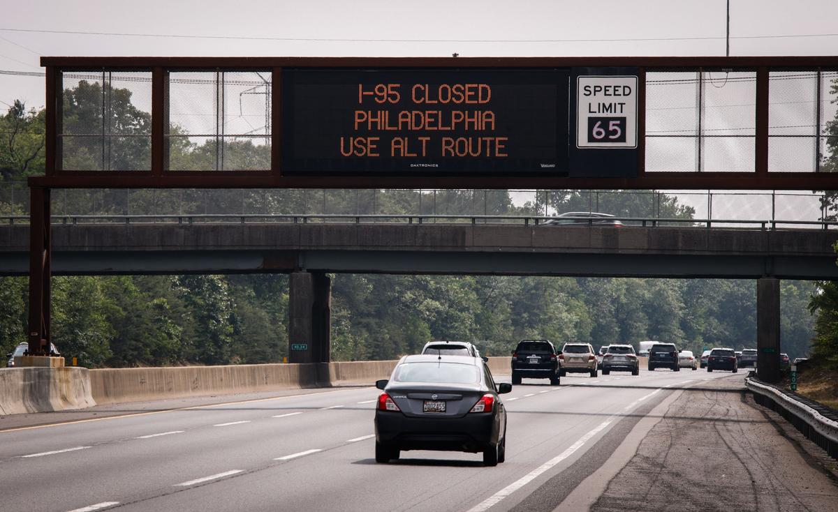 Temporary Fix for Collapsed Part of I-95 in Philadelphia Could See Highway Reopen Within 2 Weeks