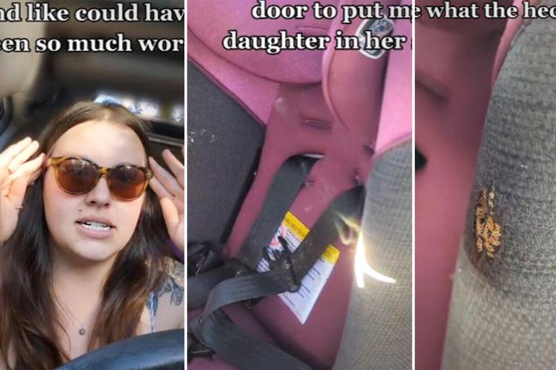 Mom Warns Parents After Back Seat Mirror Reflects Sunlight, Causing Child Car Seat to Catch Fire