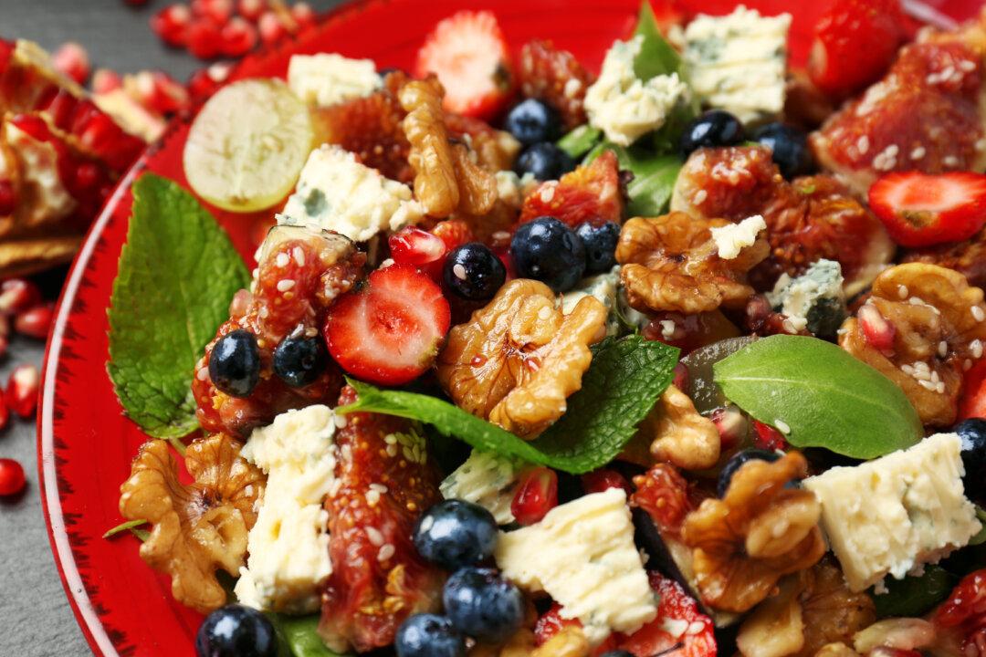 Red, White, and Blueberry Chicken Salad (Recipe)