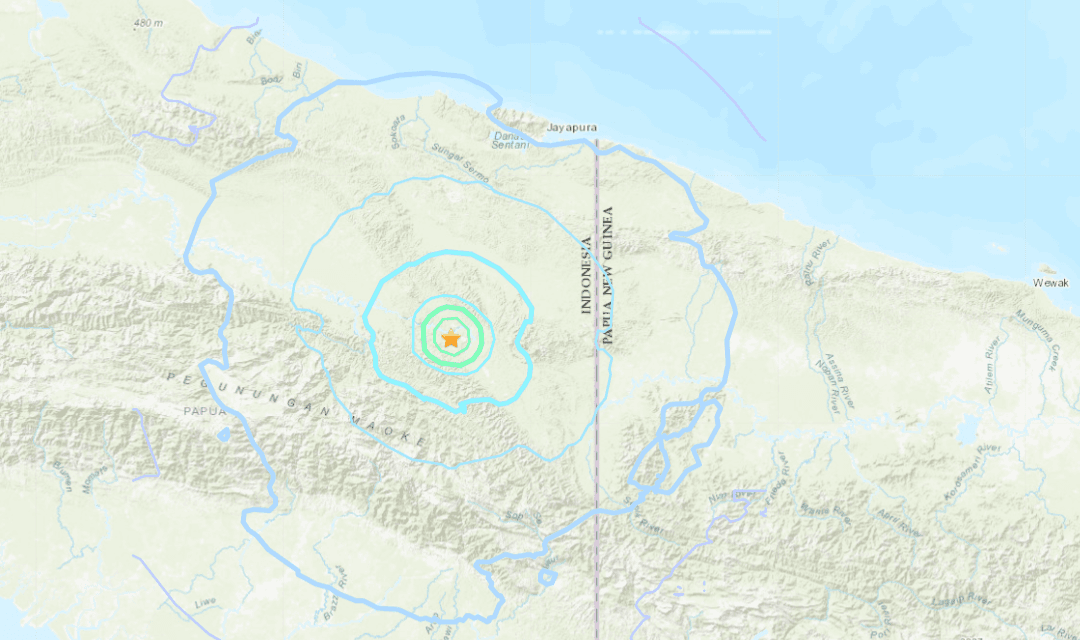 Quake Shakes Part of Indonesia’s Papua, No Immediate Reports of Casualties