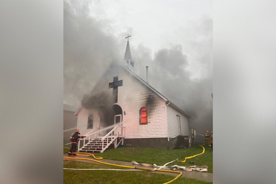 Church in Northern Alberta Badly Damaged by Fire