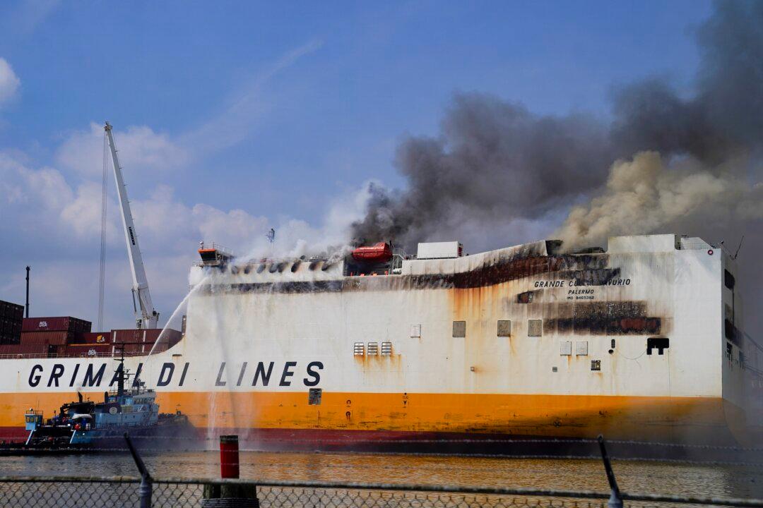 Crews Continue to Battle Cargo Ship Blaze That Killed 2 New Jersey Firefighters
