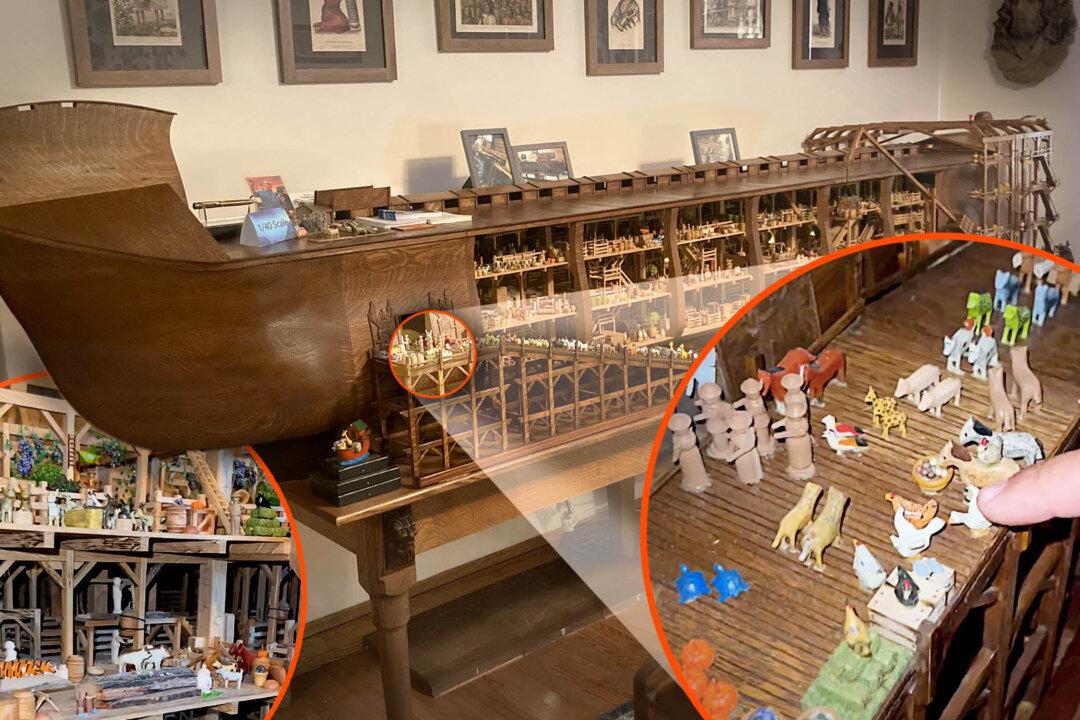 Man Painstakingly Crafts Scaled-Down Model of Noah’s Ark to Last Detail, Brings Bible Epic to Life