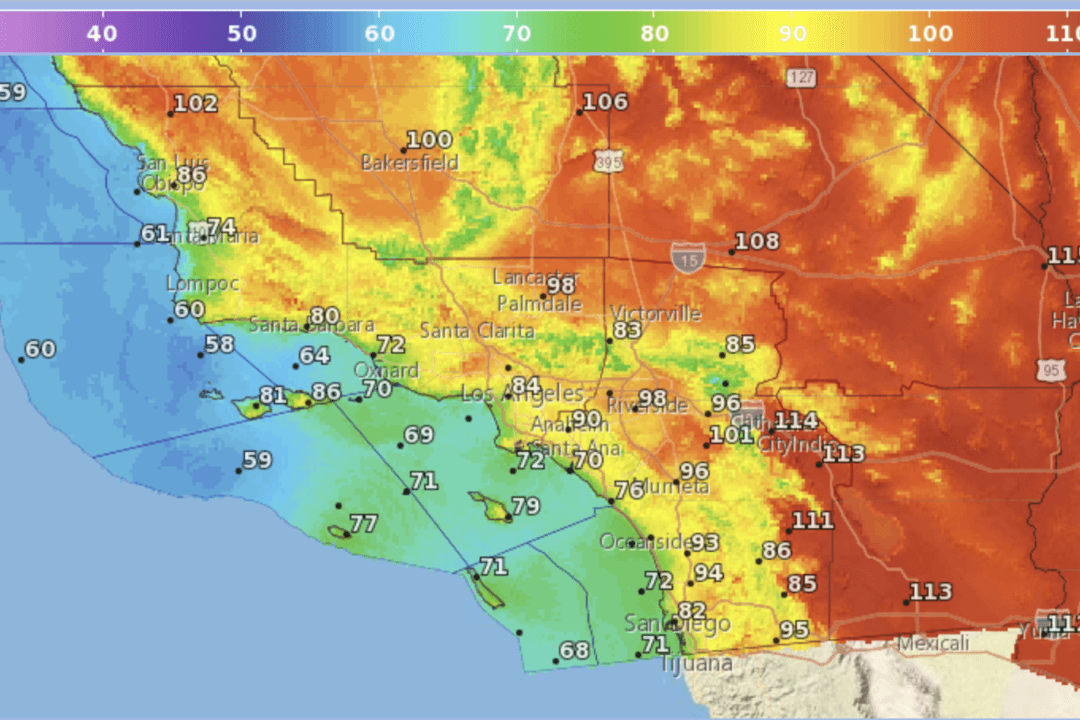 High Heat Arrives in Southern California; Triple Digits Likely Through the Weekend