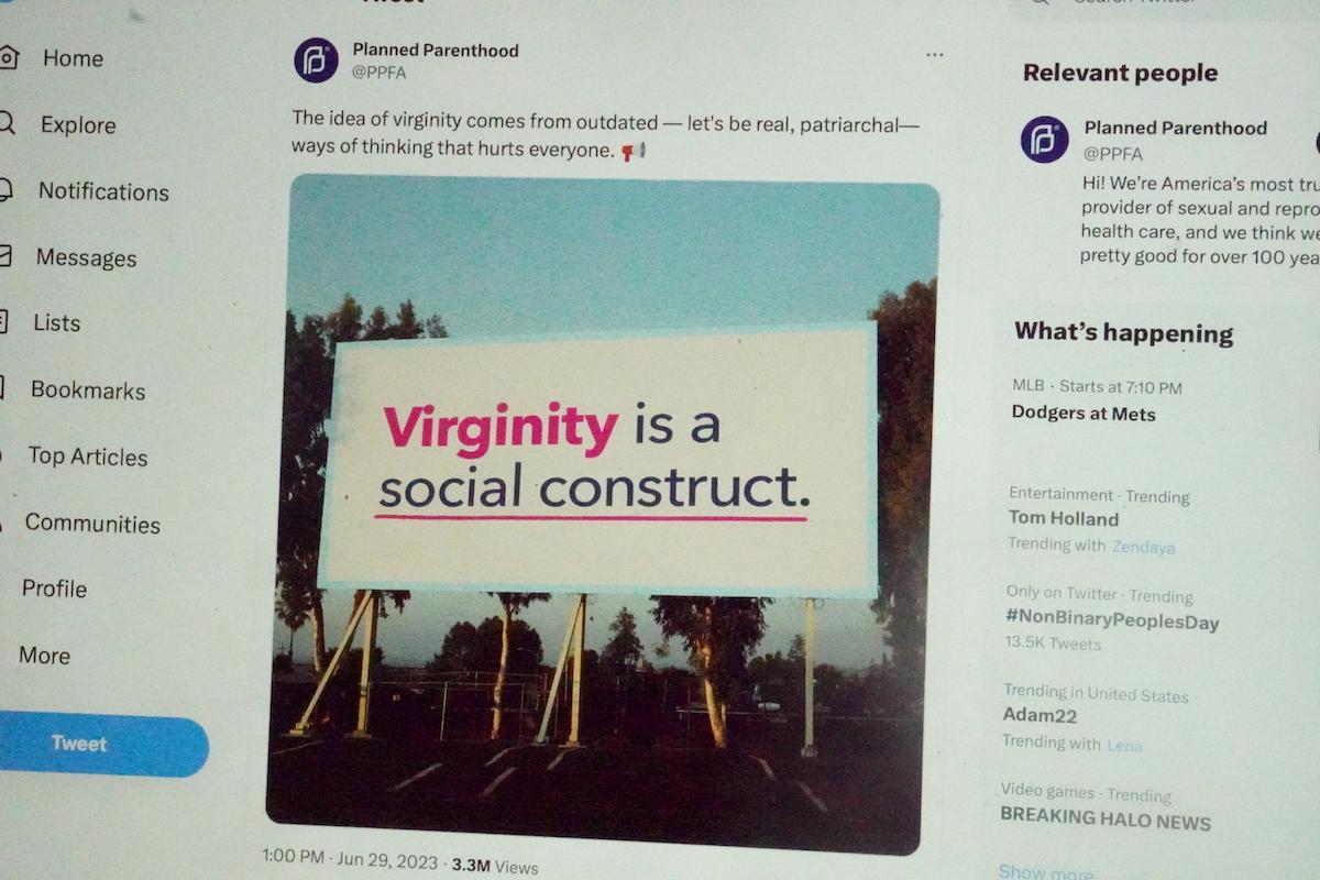 Planned Parenthood Billboard Portrays Virginity as ‘Outdated’ and ‘Patriarchal’