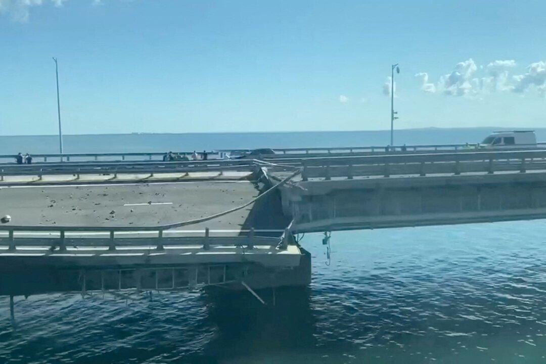 Key Russian Bridge to Crimea Struck Again, Moscow Blames Ukraine for Attack That Killed 2