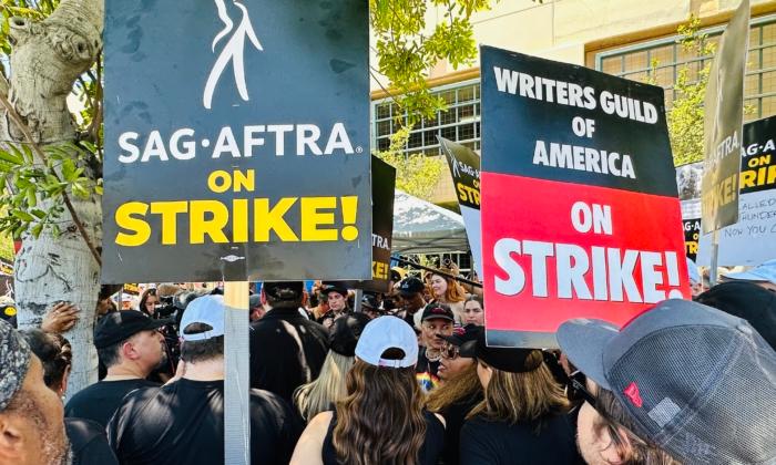 Striking Actors, Writers Swarm Hollywood in Massive Solidarity March