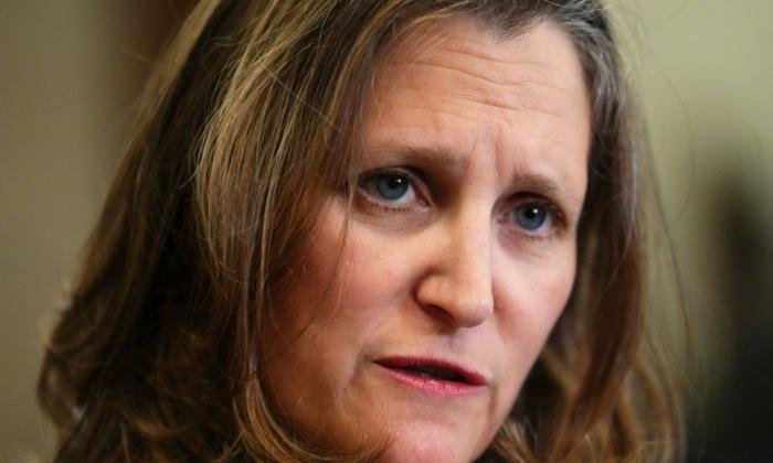 ‘I Was Driving Too Fast’: Freeland Responds to Getting Speeding Ticket in Alberta
