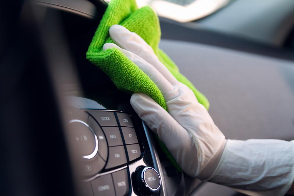Use a very slightly damp microfiber cloth to remove dust from touchscreens without scratching the delicate surface. (perfectlab/Shutterstock)