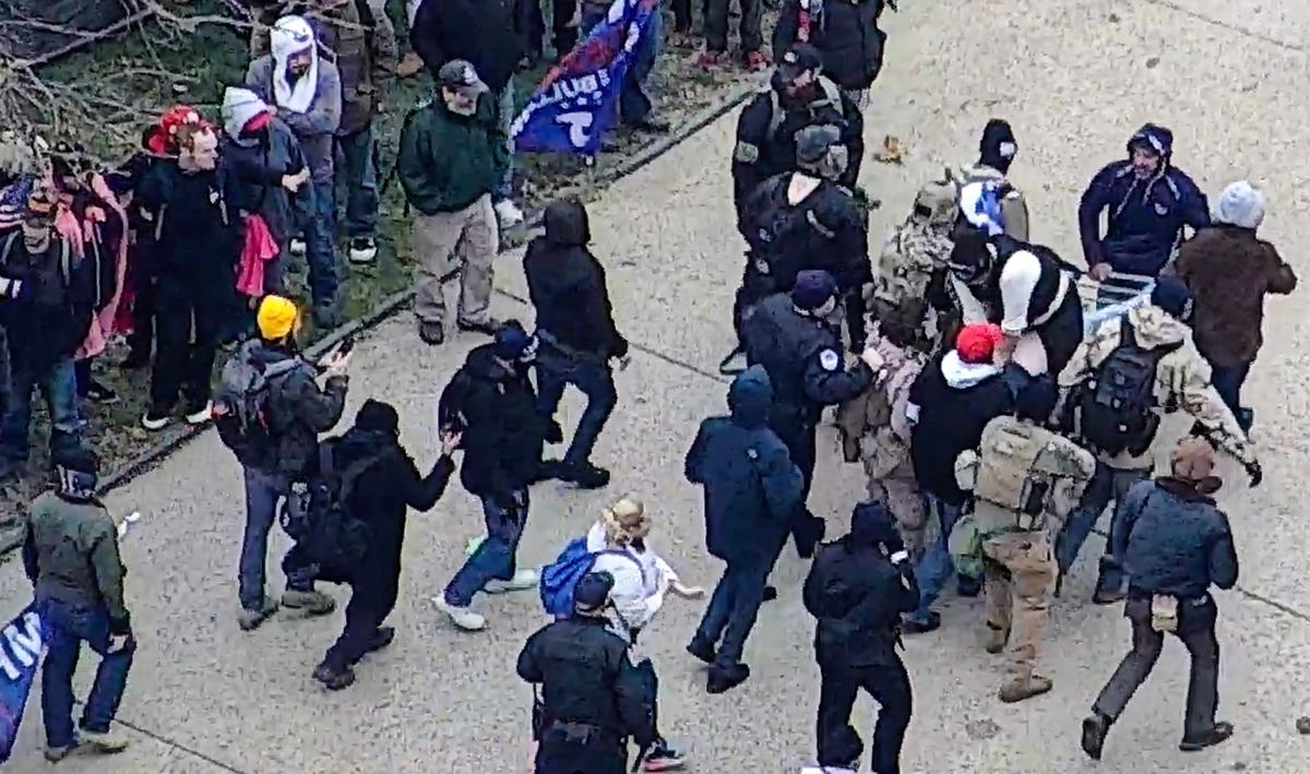 EXCLUSIVE: Security Video Challenges the Narrative on First Man to Die at Capitol on Jan. 6