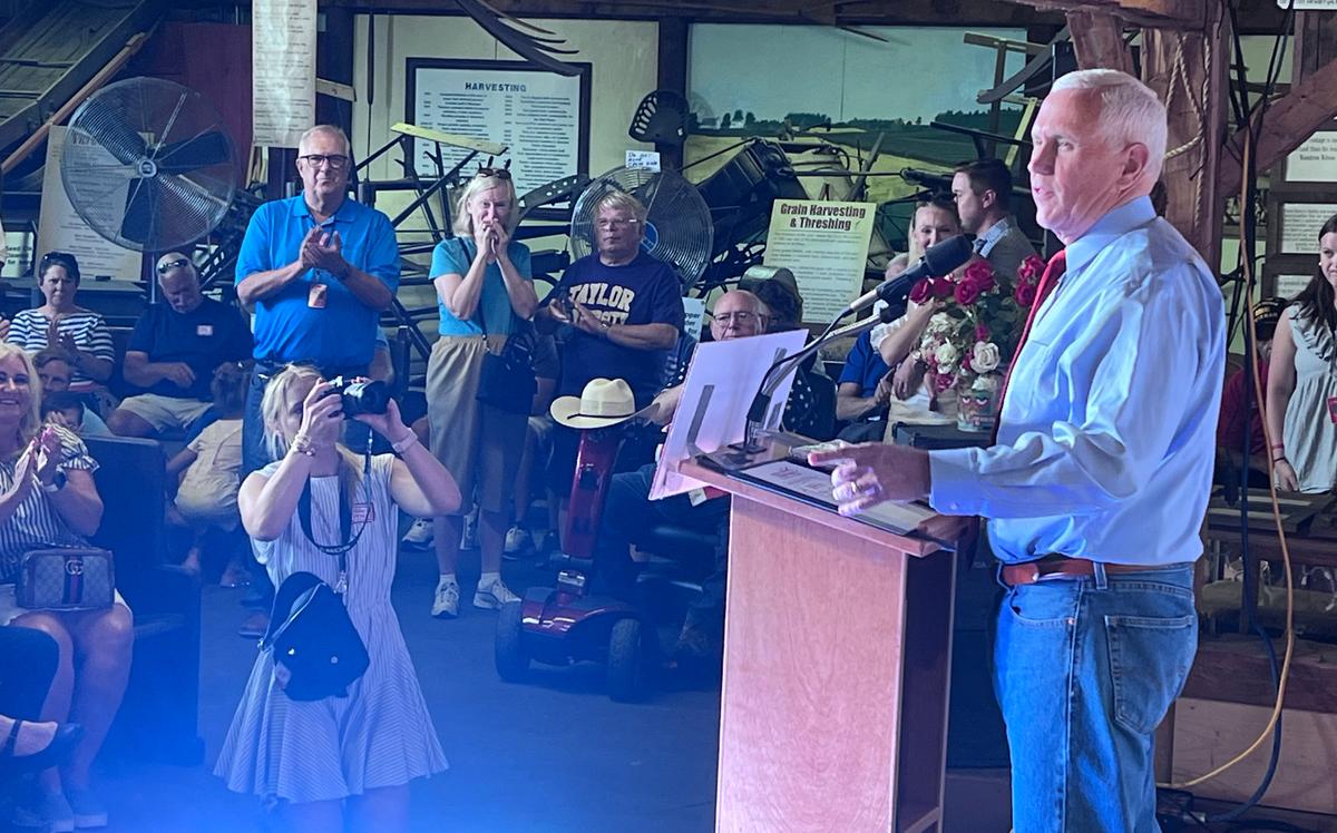 Pence Stumps on Kitchen Table Issues, Downplays Washington Drama