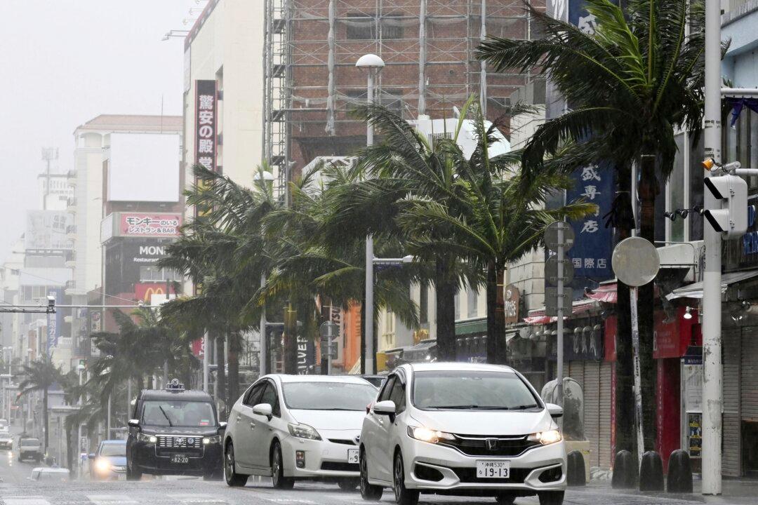 Tropical Storm Hits Japan’s Okinawa Islands Again, Unleashing Torrential Rain