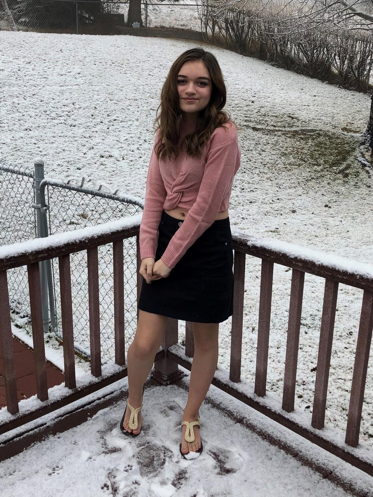 Ash Eskridge, 16. (SWNS)