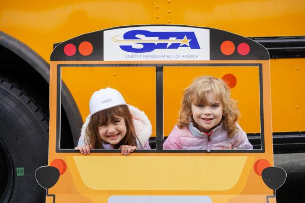 Children attend the Town of Wallkill Touch A Truck event in Circleville, N.Y., on May 20, 2023. (Cara Ding/The Epoch Times)