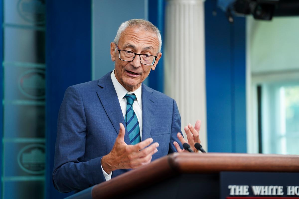 Podesta Says Biden ‘Green Energy’ Push Benefits China, But Landmark Bill ‘Rewriting the Playbook’